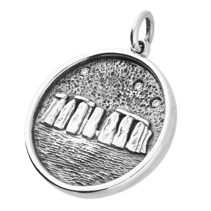 ◆STONEHENgE◆ silver necklace SC1810 Sterling Silver Stonehenge Necklace * Stonehenge Crystal