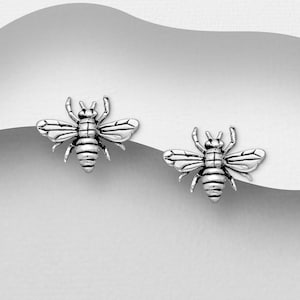 小物 bee 925 Silver Bee Pendant 10 Mm With Carabiner BEE Honeybee 3D