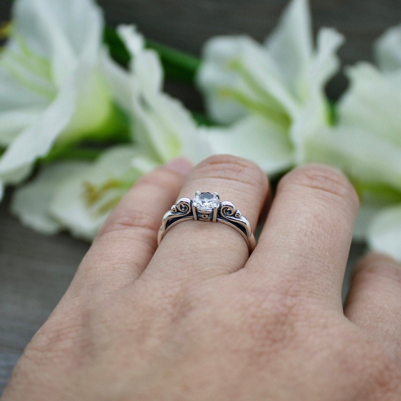 lab created white sapphire ring lab created white sapphire ring
