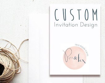 DIGITAL Custom Birthday Invitation Design - Custom Invitation Design, Printable Invitation, Digital Invitation DIY PRINTABLE