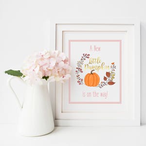 Sweet Little Pumpkin Baby Shower Decorations - Pumpkin Patch Baby Shower Guest Book Alternative for Fall Baby Shower or Autumn Baby Shower