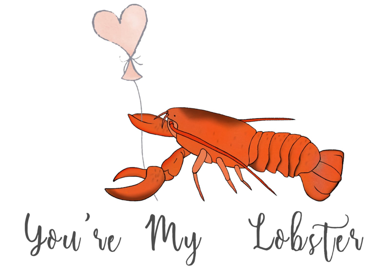 You're My Lobster Funny Love Card Funny Anniversary Card Etsy
