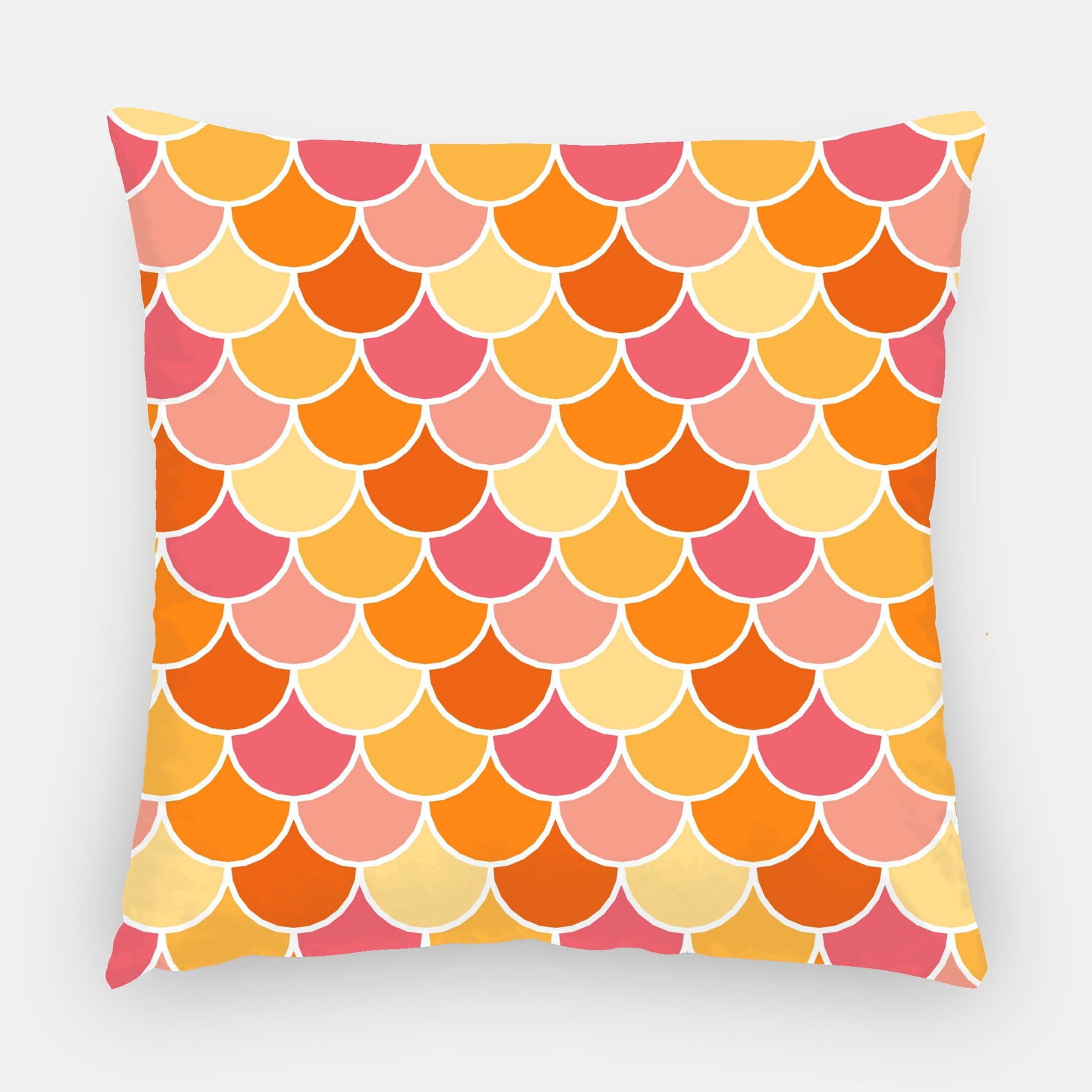 Mermaid Pillow Cover Original Whimsical Mermaid Art Etsy