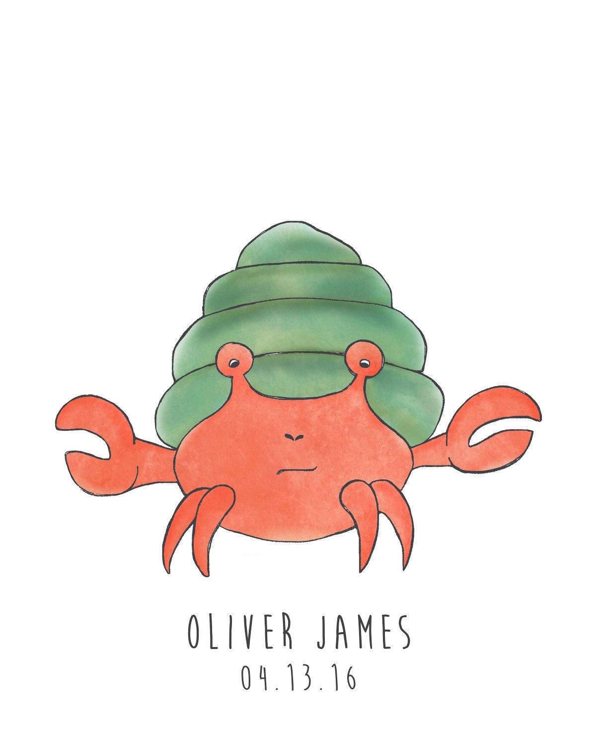 Zodiac Sign of Cancer Animal Crab Watercolor Astrology Art Etsy