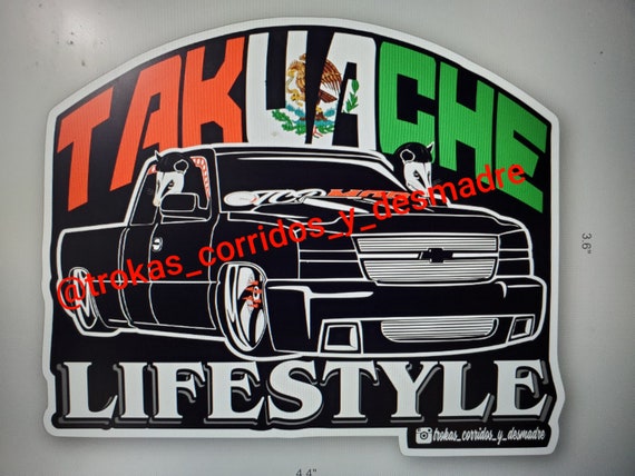 Mex Takuache Lifestyle Sticker Bumper Sticker Car Window Truck