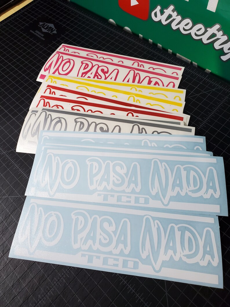 No pasa nada tcd decal Etsy