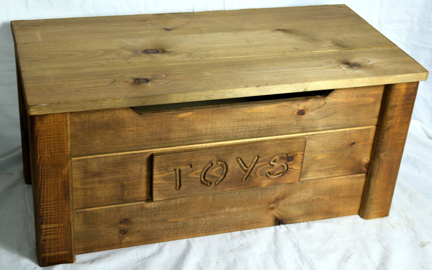 Handcrafted Wooden Rustic Pine Trunk Chest Toy Box Shabby Chic Etsy