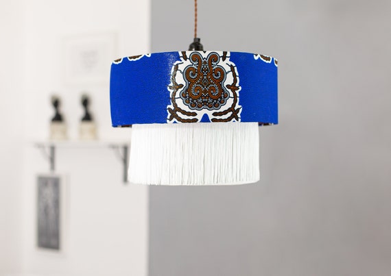 White fringe light sale shade