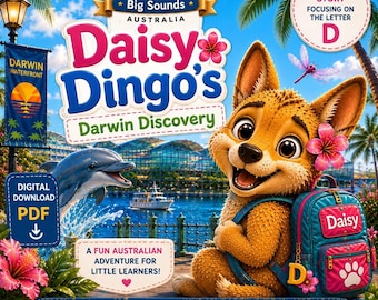A Descoberta de Darwin por Daisy Dingo - Livro de Histórias de Fonética da Letra D