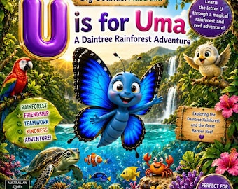 Uma Uylsses Butterfly e a Aventura Subaquática - Livro de Histórias Fonéticas da Letra U