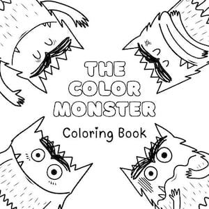The Color Monster - Painting/Colouring Pages!