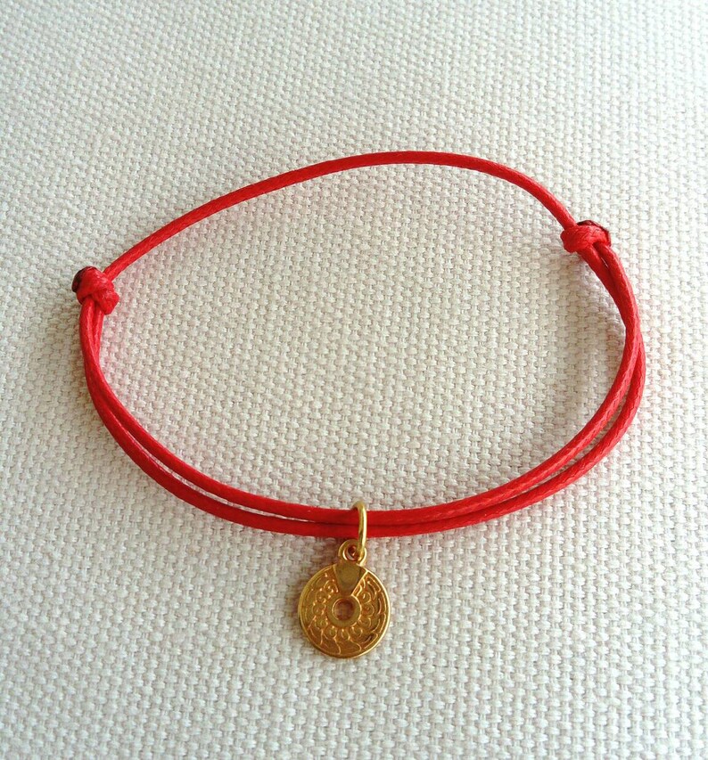 Red string of fate bracelet kabbalah Etsy