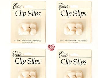 Bulk White Clip Slip Earring Comfort Pads Backs Findings 50 pcs