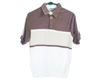 80s Terry Cloth Polo - Etsy