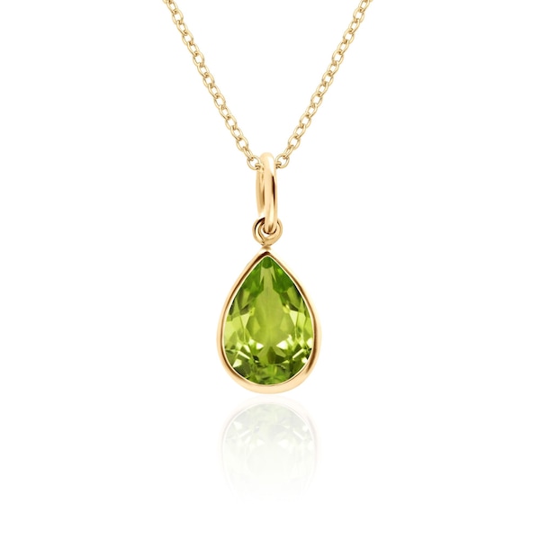 206 Peridot Pendant Necklace main image 1