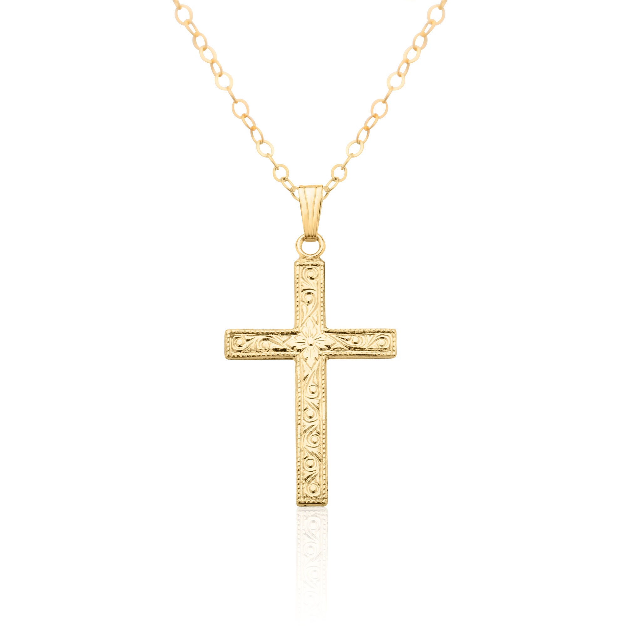 Cross Necklace for Women 14K Gold 