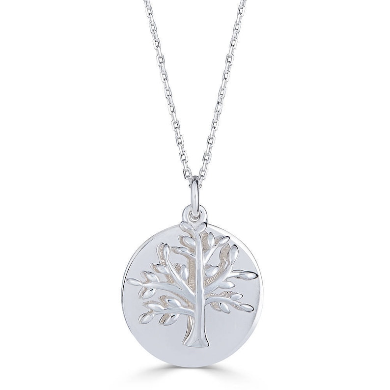 Mother of the Bride Gift Mother of the Groom Gift Family Tree Pendant Tree of Life Necklace in Gold Plated Sterling Silver