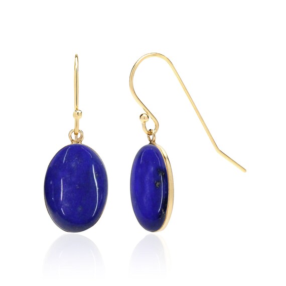 Lapis Lazuli Earrings in 14K Gold Filled or Sterling Silver