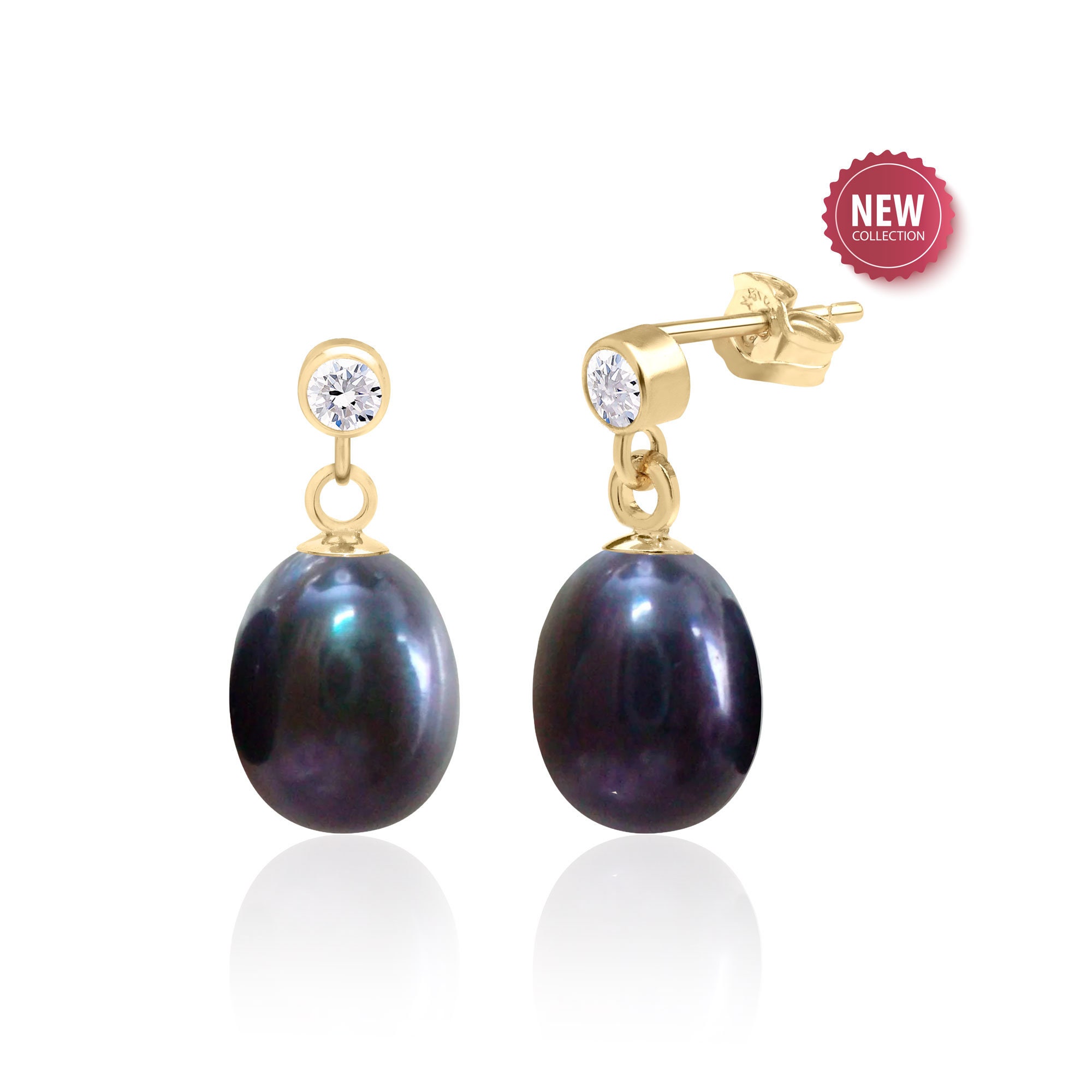 ★BTS 着用★MIKSHIMAI★NATURAL WATER DROP PEARL EARRINGS SBE183 Sea of Beauty. Pearl Stud with a Pearl Chain Drop