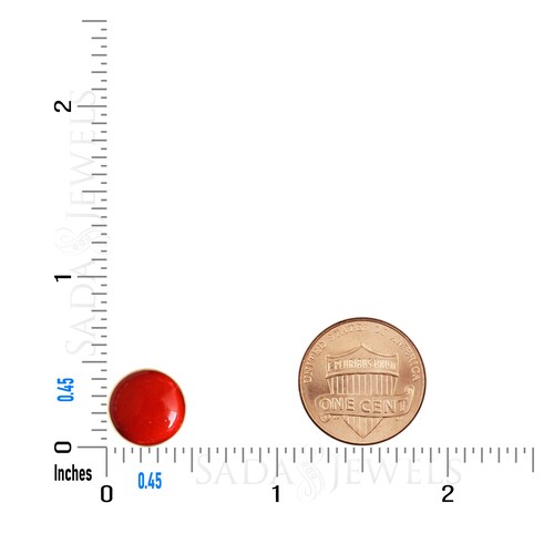 Large shops Coral Stud Earrings in 14K Gold Filled, Red Coral Jewelry, 35th Anniversary, Christmas Gift for Women