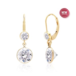 White Topaz Earrings in 14K Gold Filled or Sterling Silver, April Birthstone, White Topaz Jewelry, Bridal Earrings, 4th Anniversary Gift
