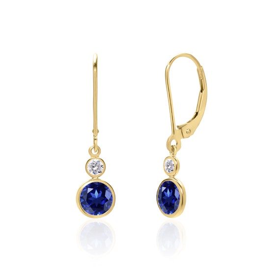 Effy Watercolors 14K Yellow Gold Multi Sapphire and Diamond Earrings –  effyjewelry.com