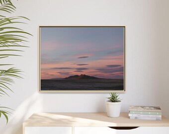 Desert Sunset Matte Canvas Framed | Landscape Wall Art