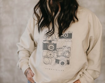 Storyteller camera sweatshirt/tshirt