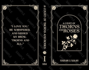 ACOTAR (full series available) by Sarah J Maas Book Cover Design for Book Binding/Rebinding | PNG | For Cricut