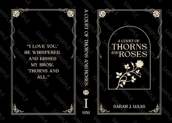 ACOTAR (full series available) by Sarah J Maas Book Cover Design for Book Binding/Rebinding | PNG | For Cricut