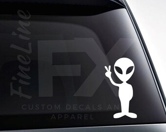 girl alien cute female head Sticker decal area MacBook Laptop