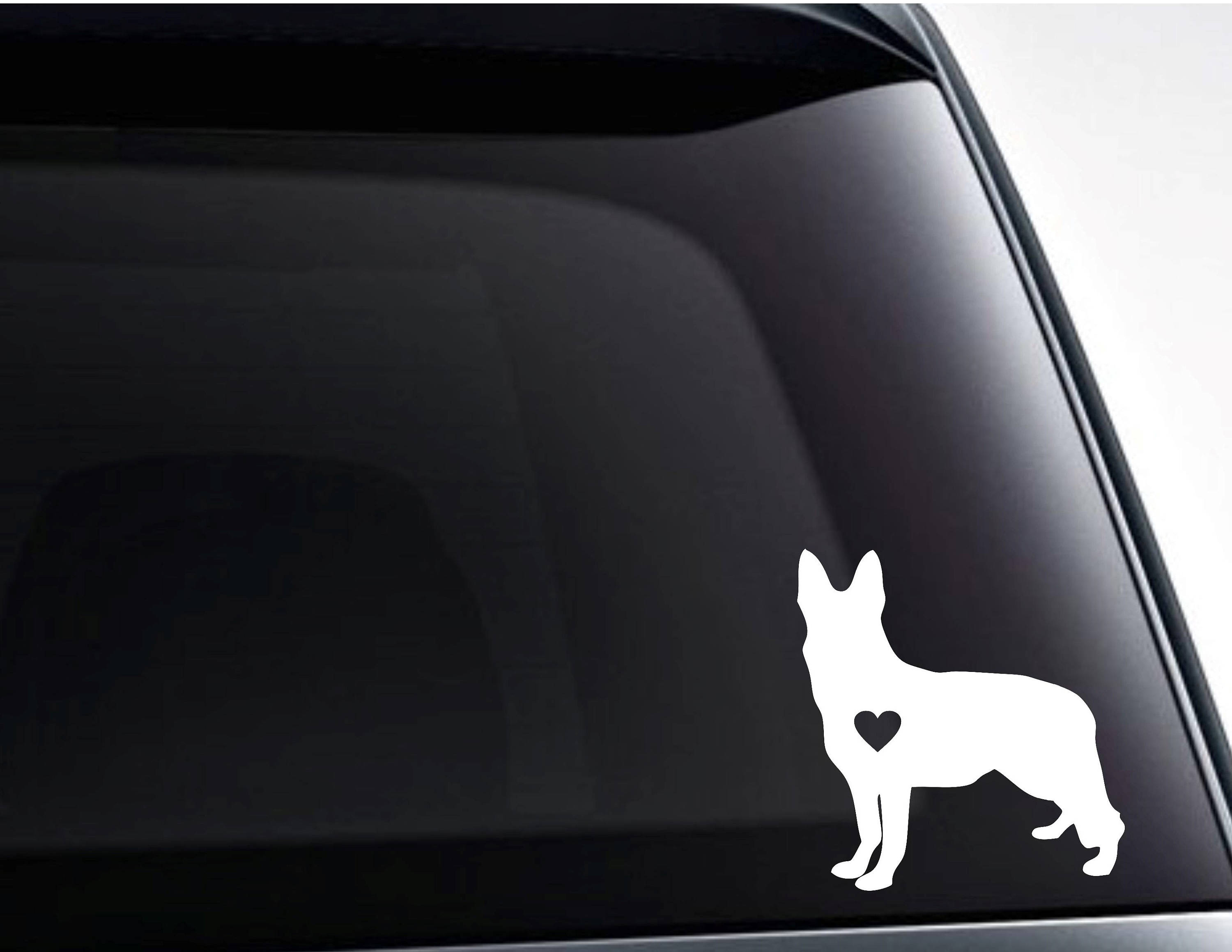 I LOVE MY GERMAN SHEPARD VINYL DECAL LAPTOP CAR WALL CHOOSE COLOR AND SIZE