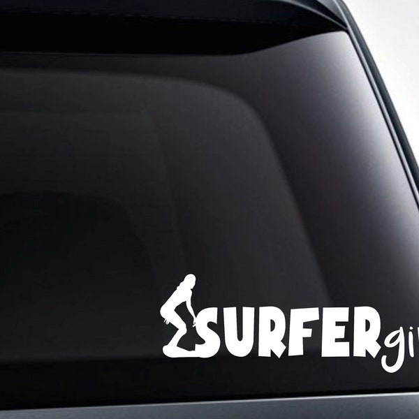 Surfer Girl Sticker Etsy