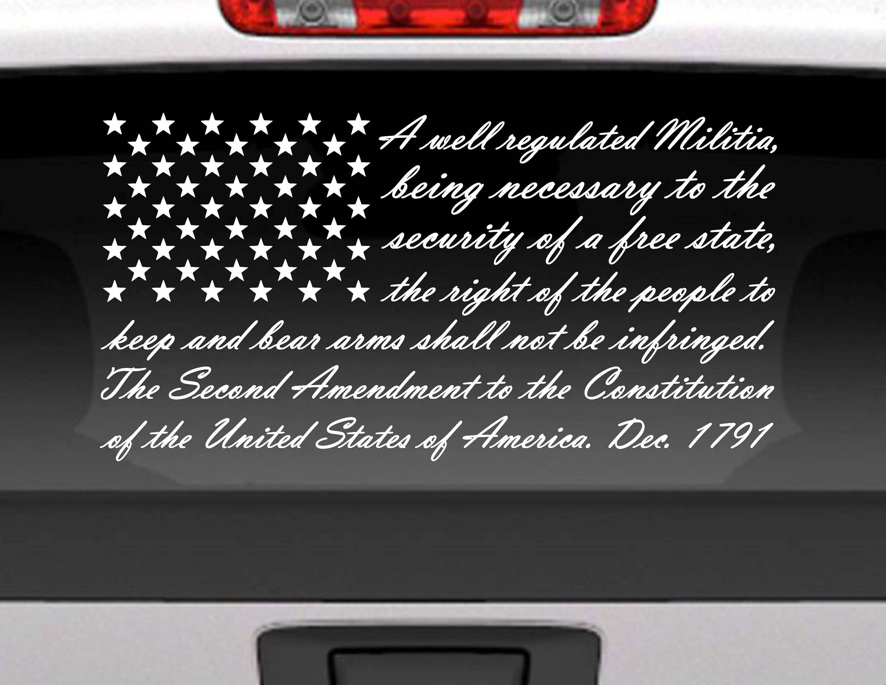 2X Silver 4 American Flag USA Decal Sticker die-Cut no Background Car Viny 