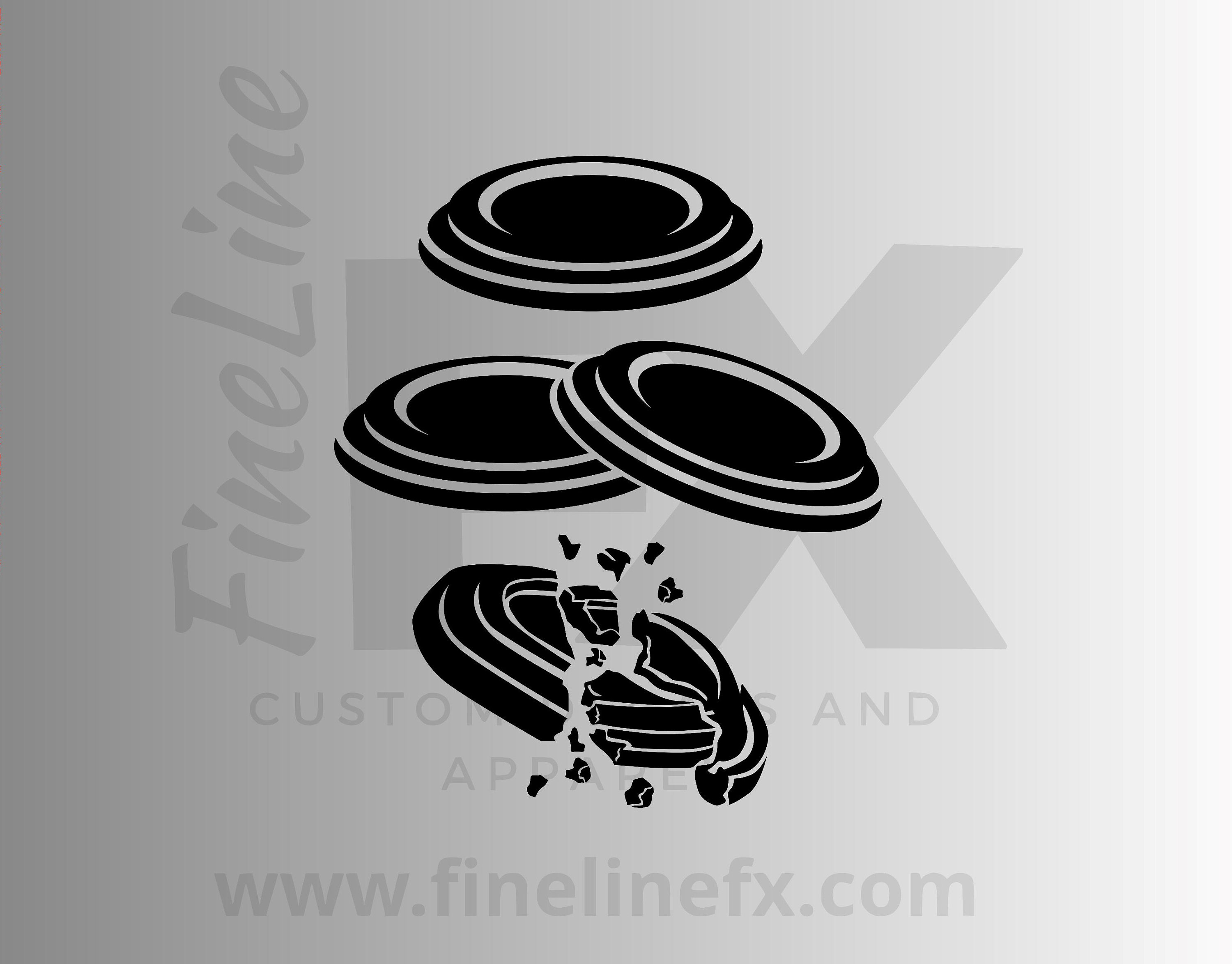 Skeet Shooting Clay Targets Vinyl Decal Sticker / Decal for - Etsy