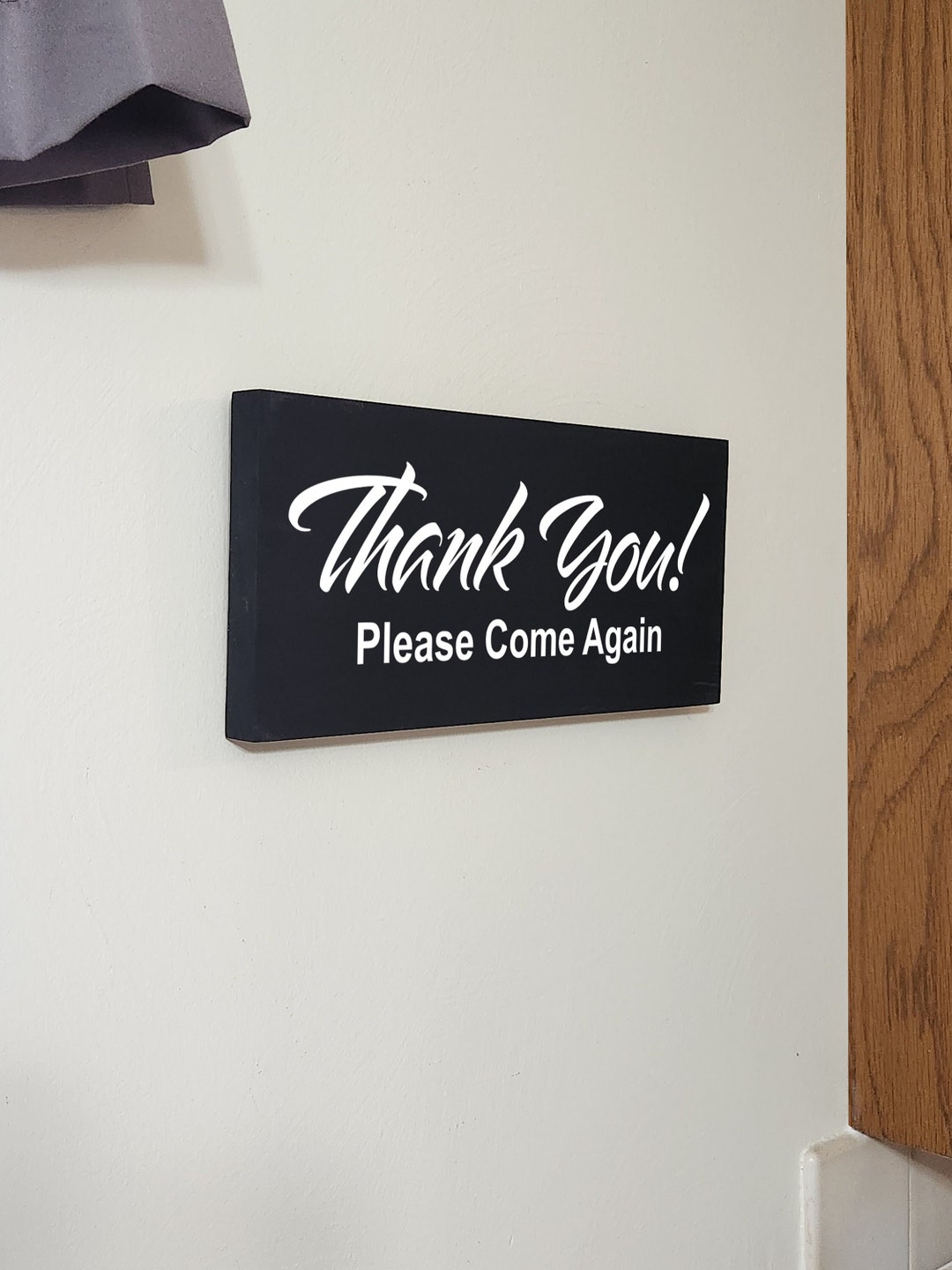 Thank You Wood Sign Business Wood Sign Wall Decor Thank You Etsy