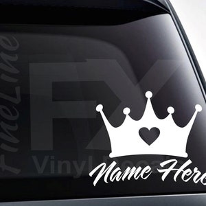 King Crown Decal for Helmets, Cars Windows Decal 