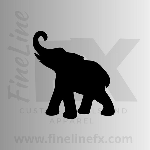 Elephant Car Decal Etsy