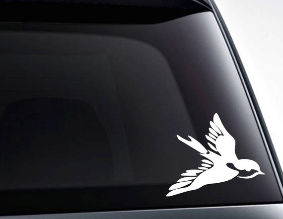 Old School Hirondelle Tatouage Oiseau Vinyl Sticker Autocollant