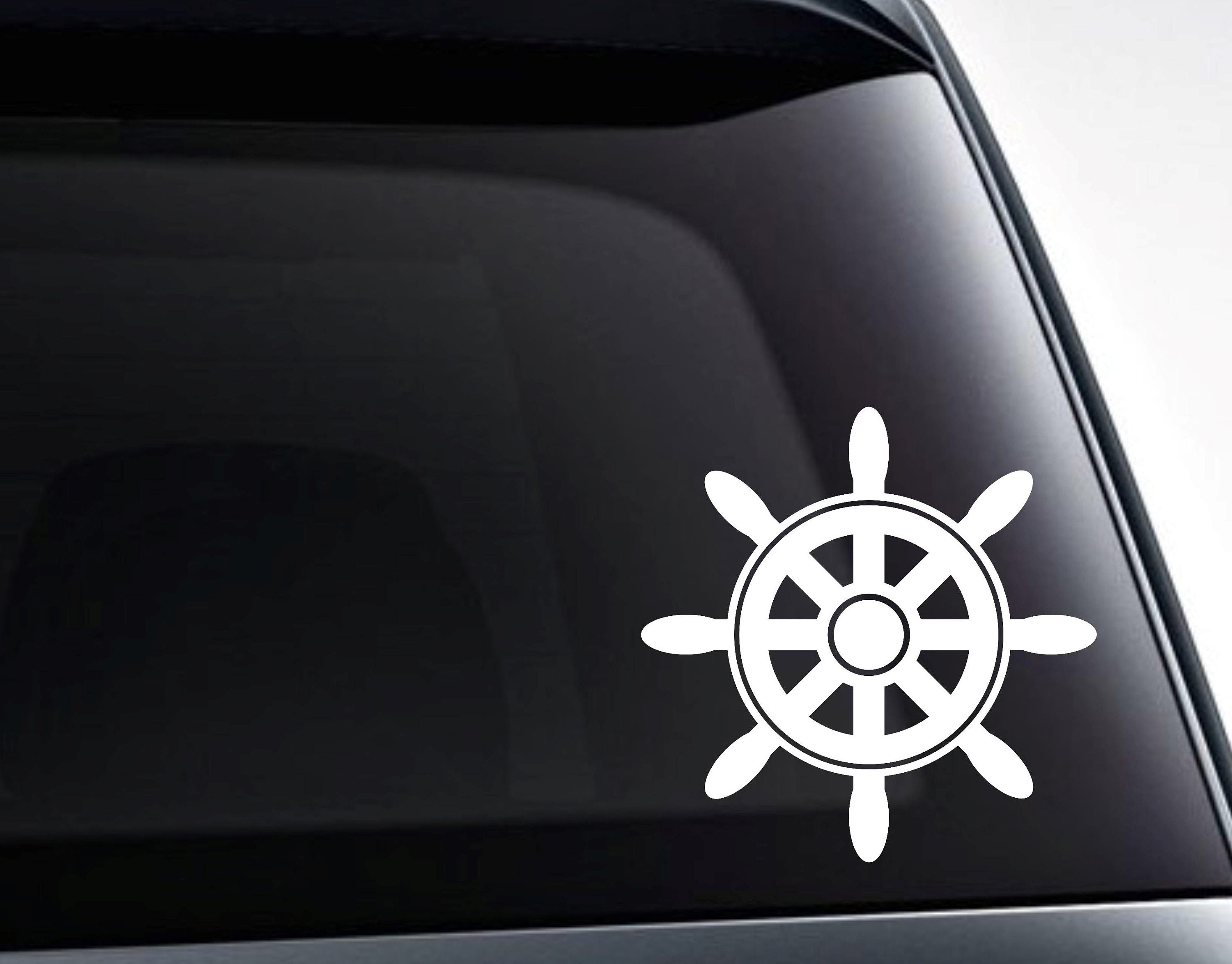 Ship Wheel Boat Wheel Nautical Vinyl Decal Sticker / Car Etsy