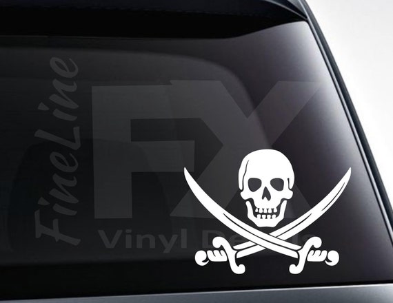 SKULL 1 removable reusable vinyl decal sticker for car ~ truck 