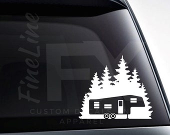 Camping Campfire Decal RV 5th Wheel Camper ATV SUV Car Truck Jeep Window Sticker Camping Campfire Decal RV 5th Wheel Camper ATV SUV Car Truck Jeep Window Sticker