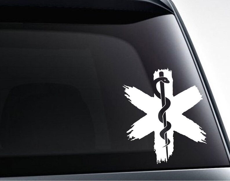 Star of Life EMS Logo Vinyl Decal Sticker / Car Laptop Etsy