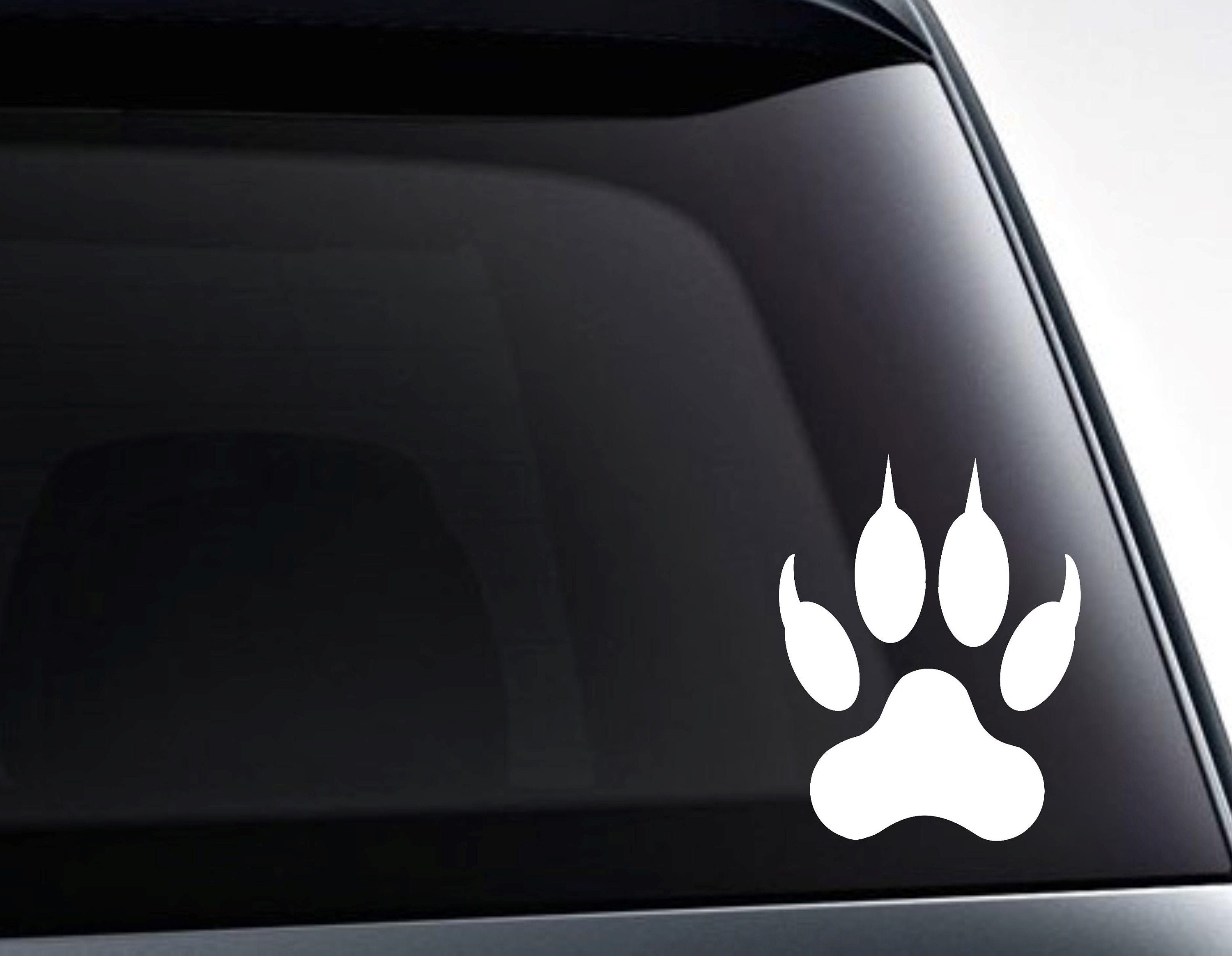 Wolf Paw Print Vinyl Decal Sticker Etsy