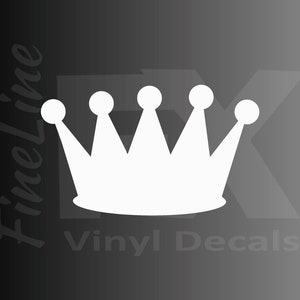 Many Crown Sticker King Queen Princess Crown Vinyl Decal Sticker / Decal for Car Laptop ...