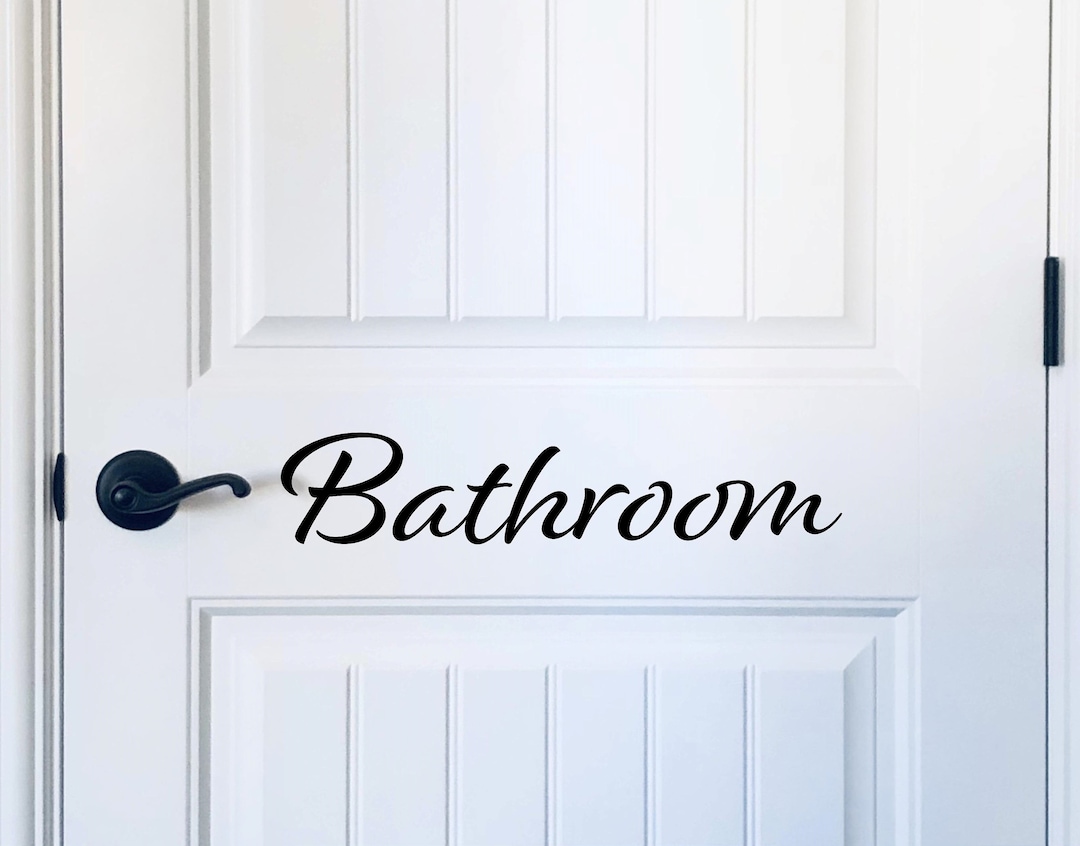 Bathroom Wall Decal Bathroom Vinyl Wall Decal Bathroom Sign Vinyl
