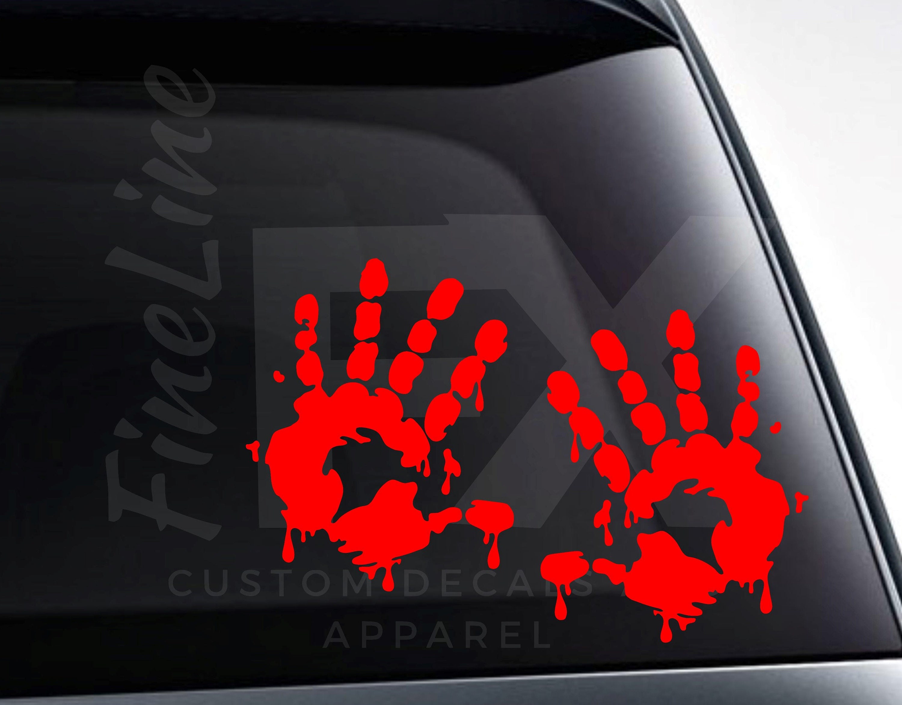Handprints baby hand v1 On Boad  window STICKER DECAL CAR COLOUR DUB JDM 
