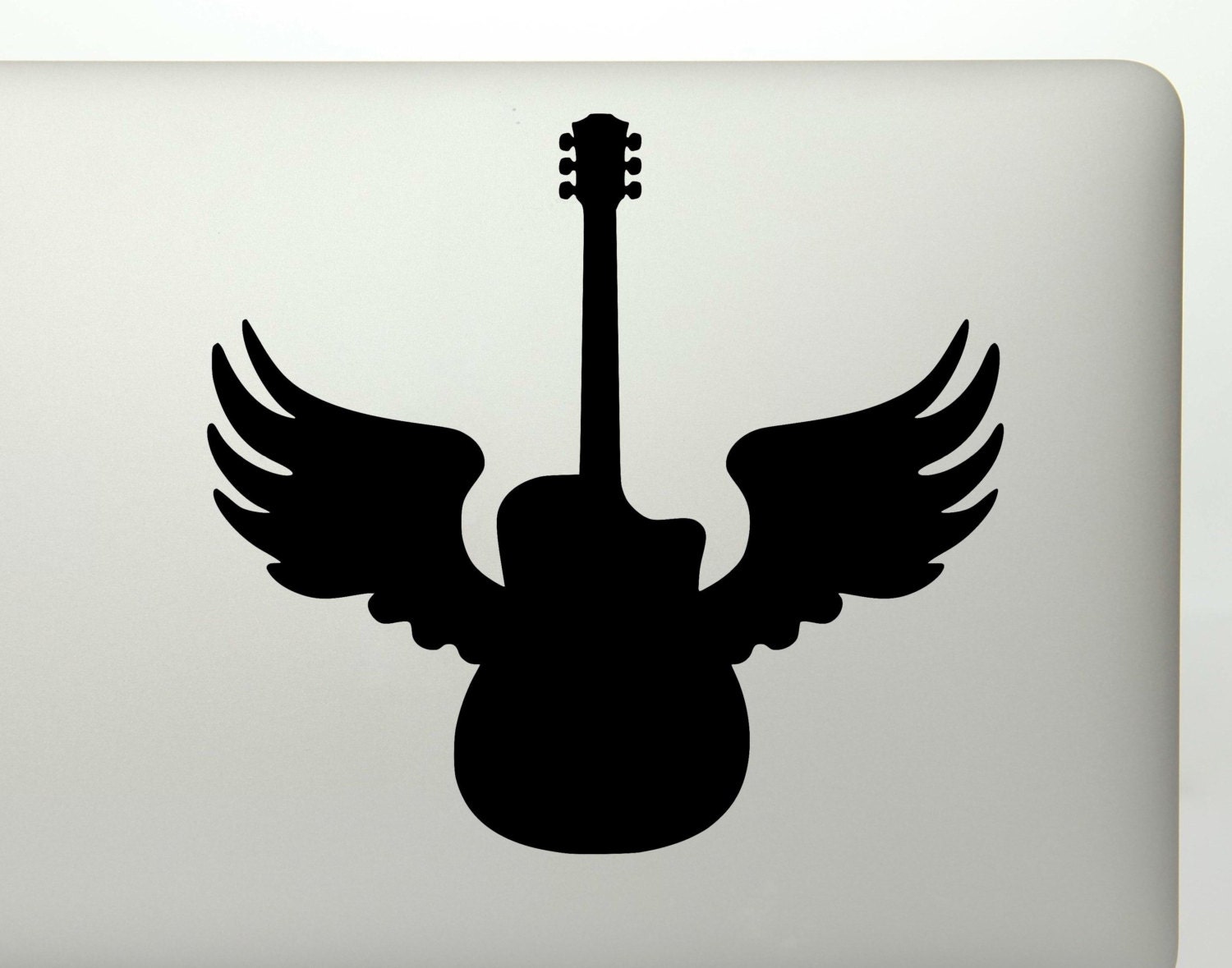 Sticker Angel Guitare - Autocollant Angel Guitare