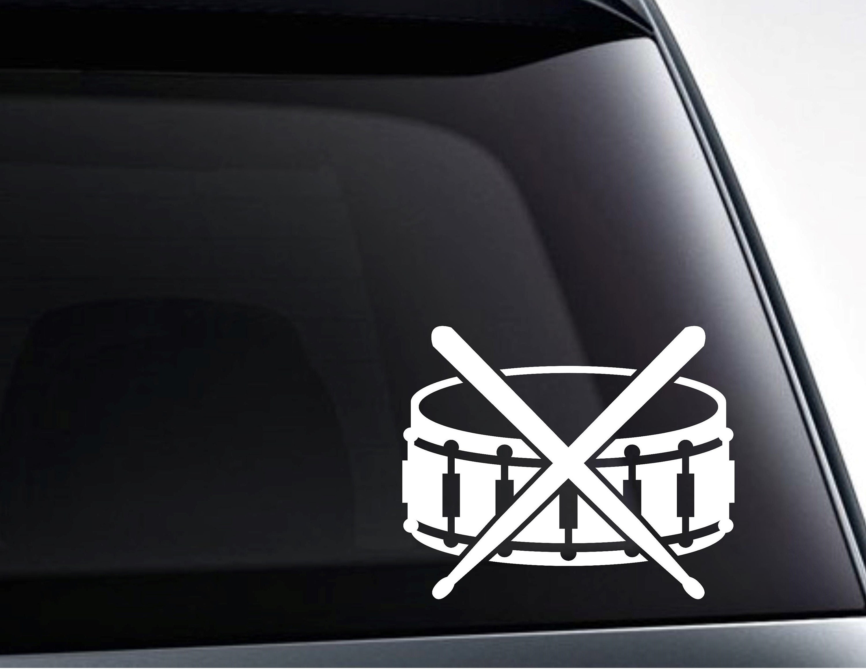 Snare Drum and Drum Sticks Vinyl Decal Sticker Etsy