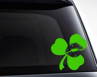 thumbnail image 2 of Lucky 13 Vinyl Decal – Clover Shamrock Sticker For Car Window (Unbranded) 2 of 4